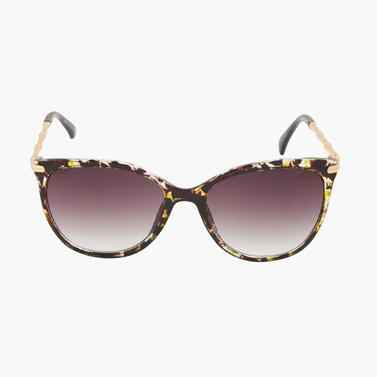 Lunettes de soleil bleues et jaunes forme carrée