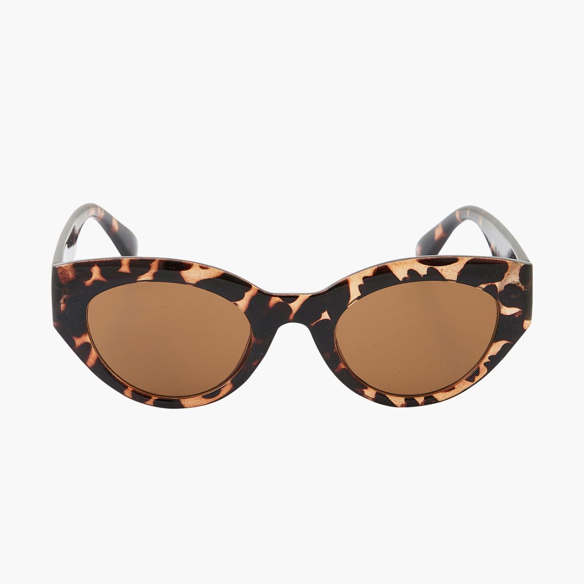 Lunettes de soleil écaille marron forme papillon