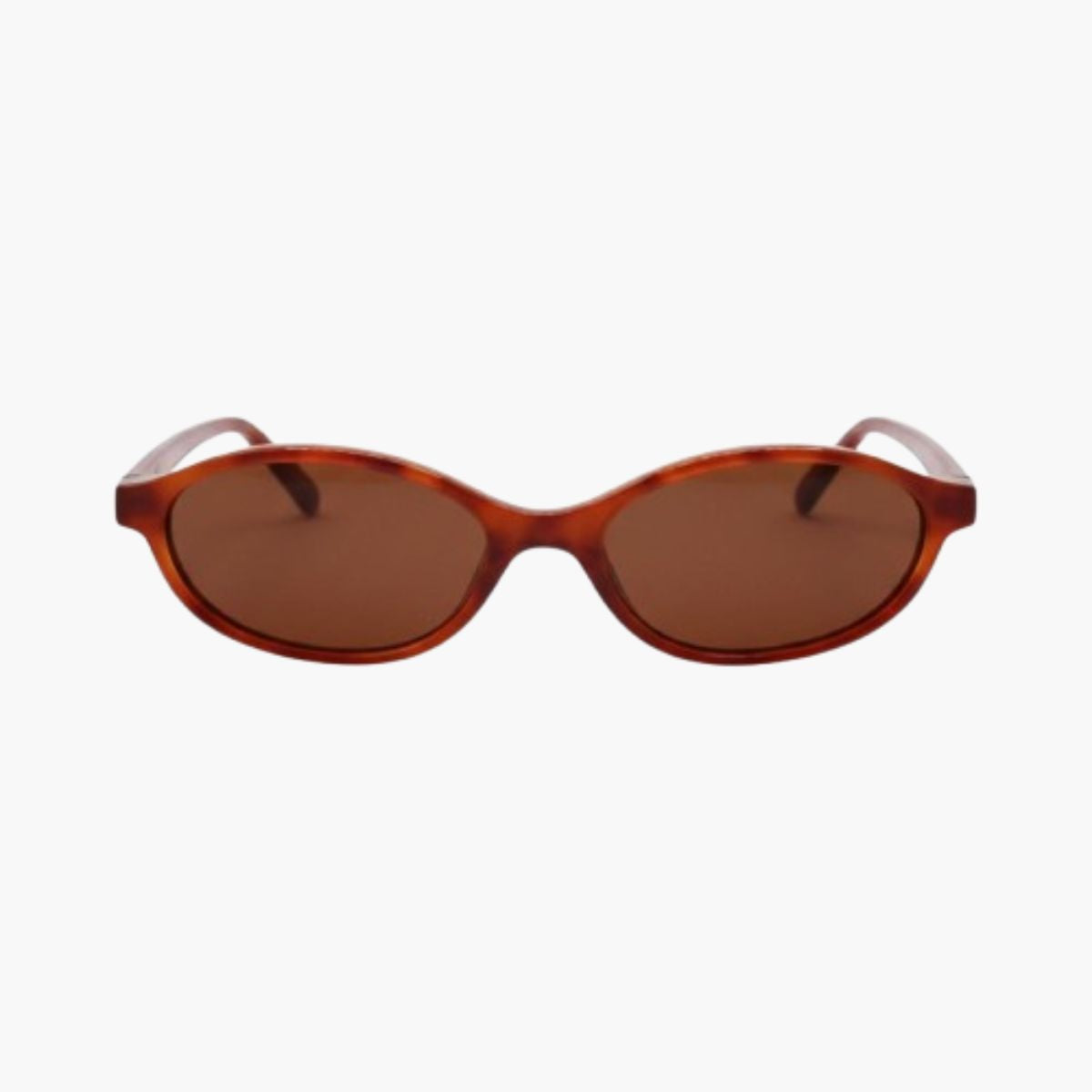 Lunettes de soleil orange écaille forme ovale
