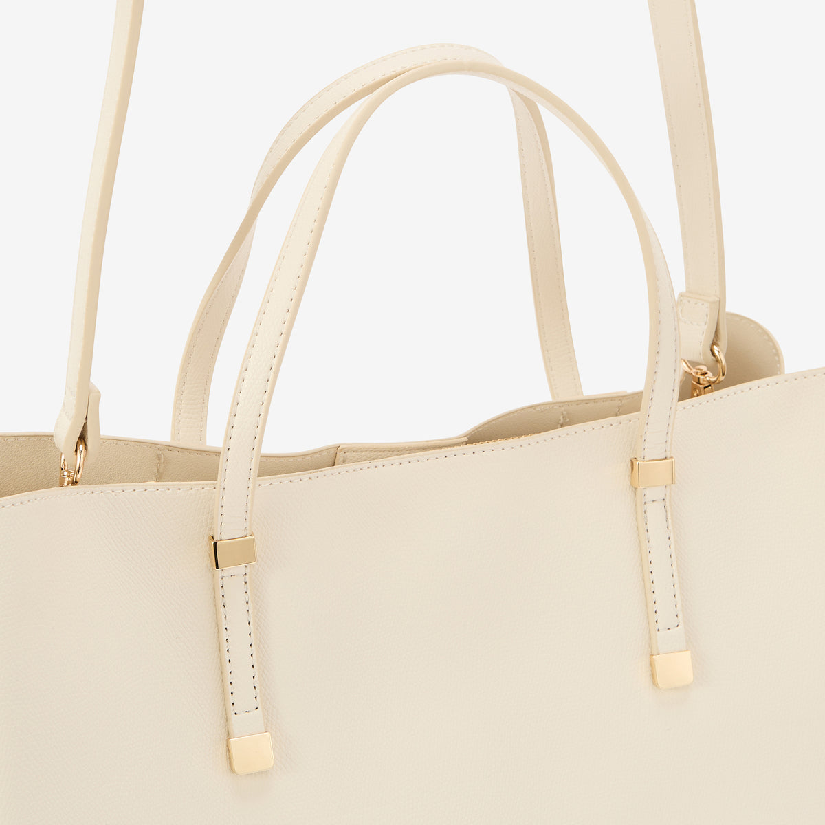 Sac cabas porté main écru