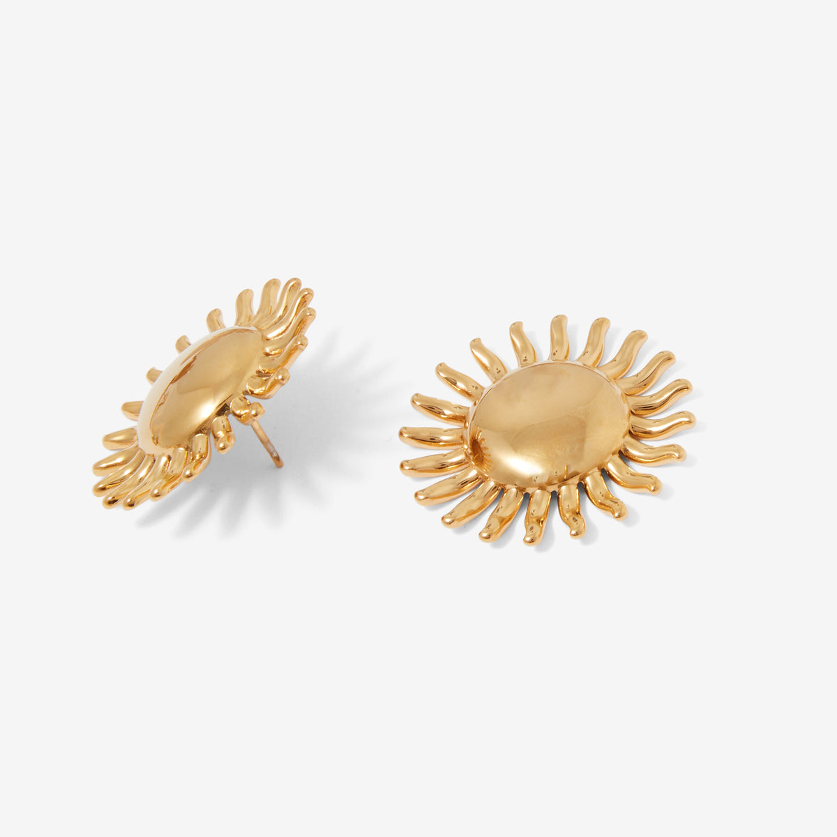 Boucles d'oreilles soleil Acier Inoxydable
