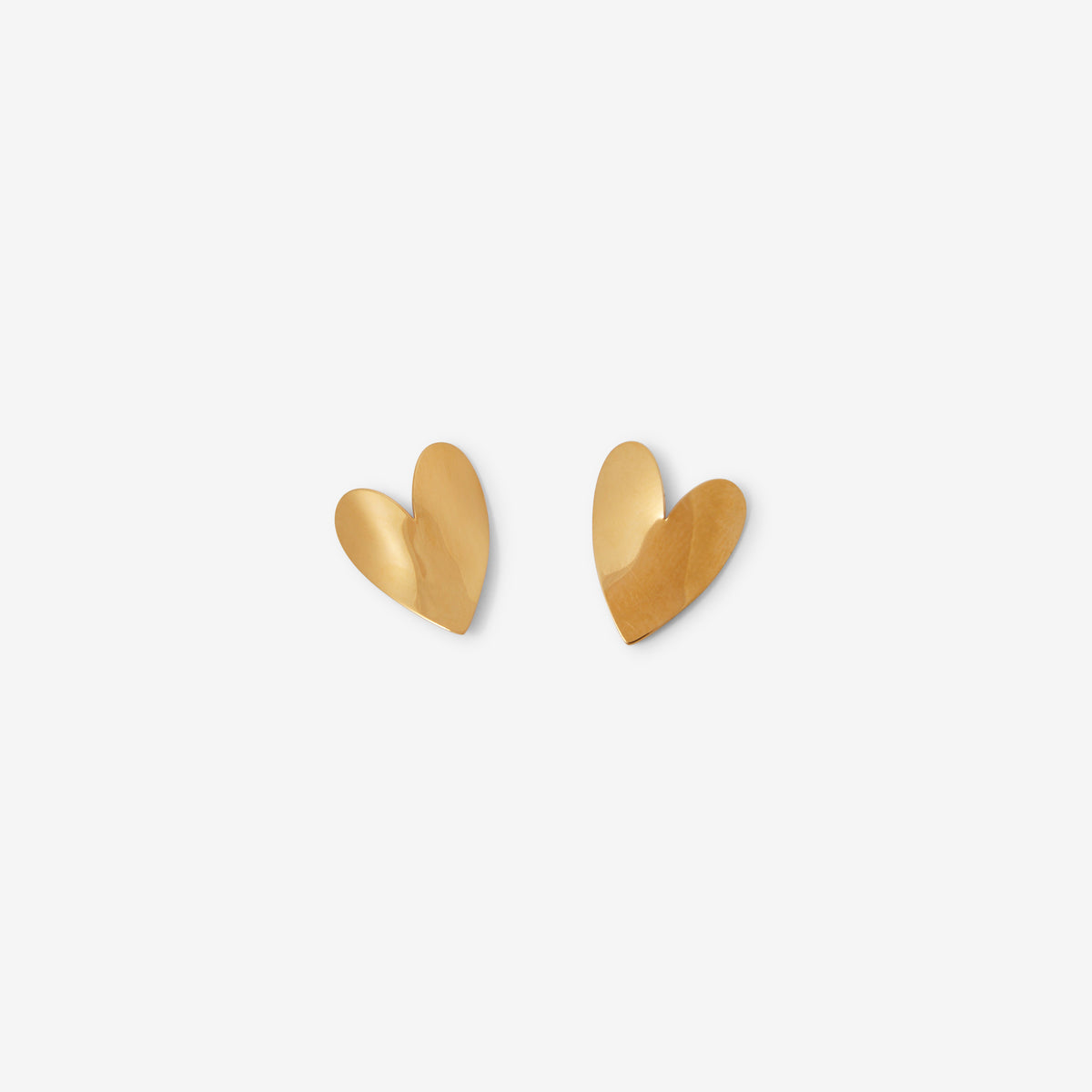 Boucles d'oreilles cœur en acier inoxydable