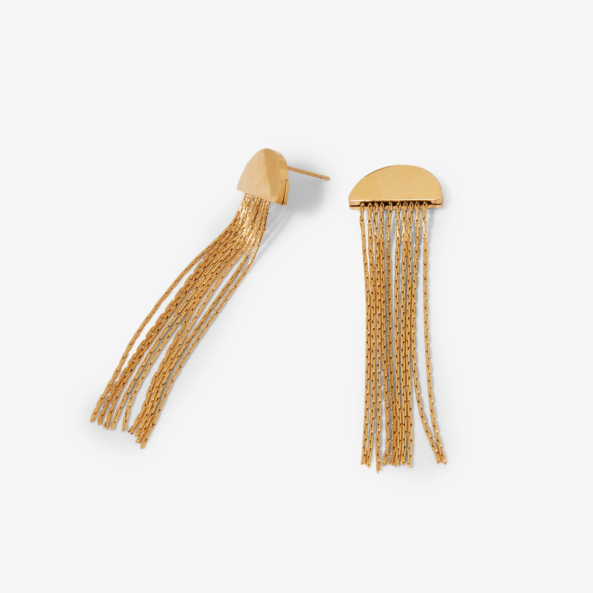 Longues boucles d'oreilles chaines - Acier inoxydable