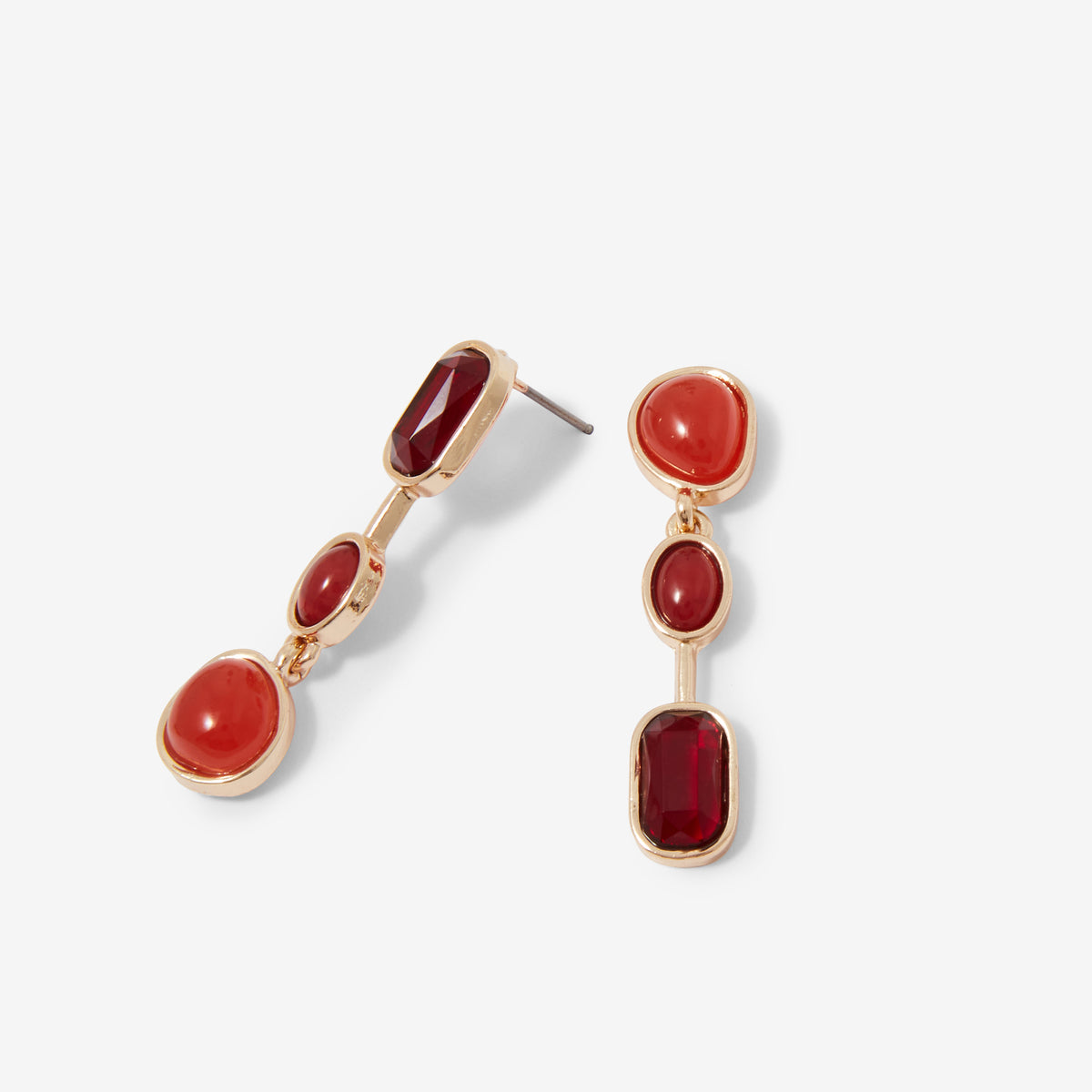 Boucles d'oreilles pendantes asymétriques