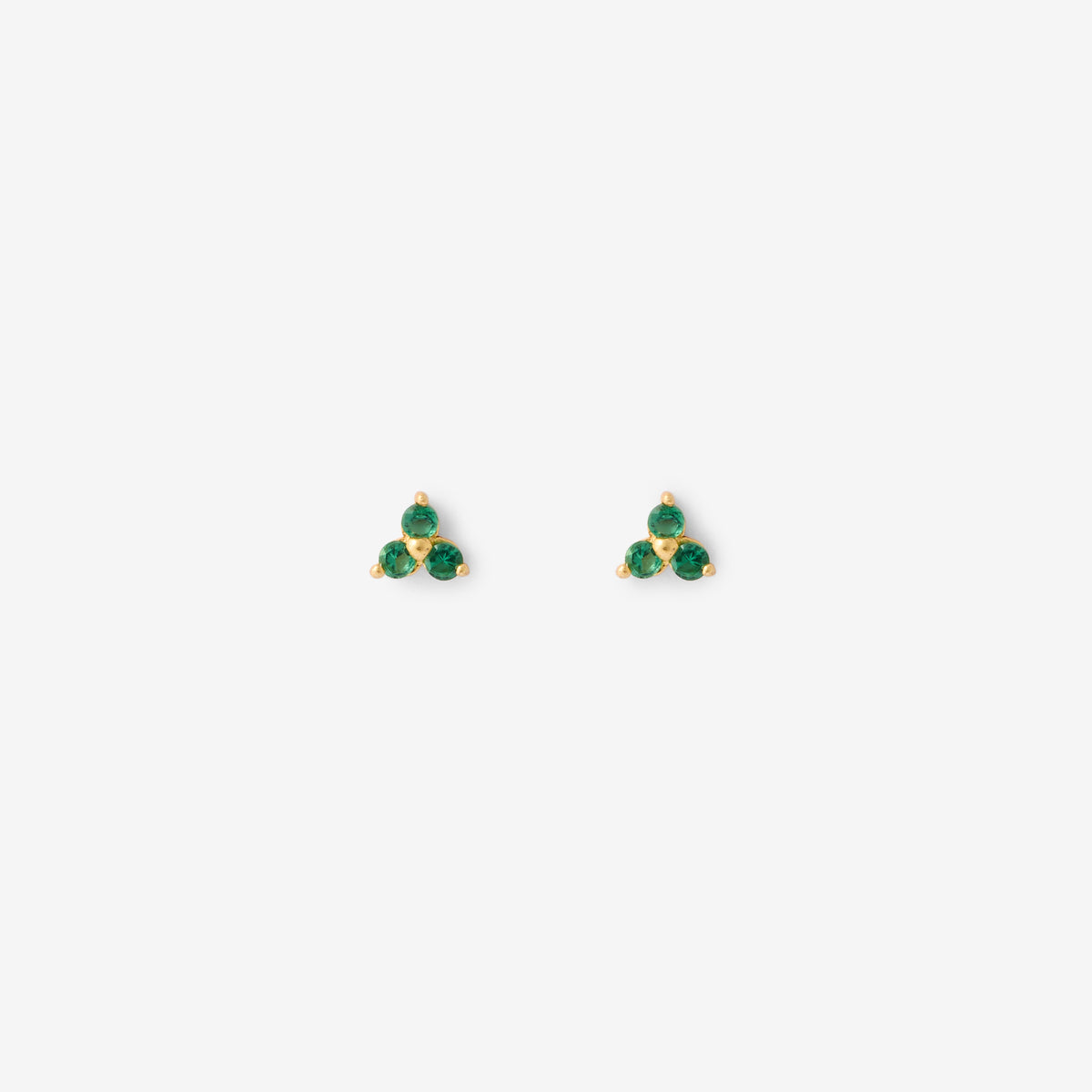 Boucles d'oreilles puces vertes