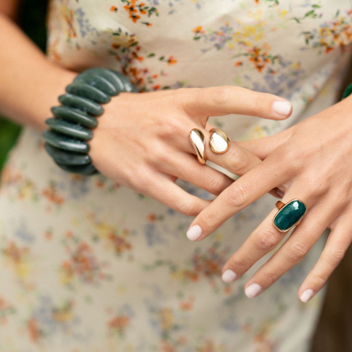 Manchette verte élastique