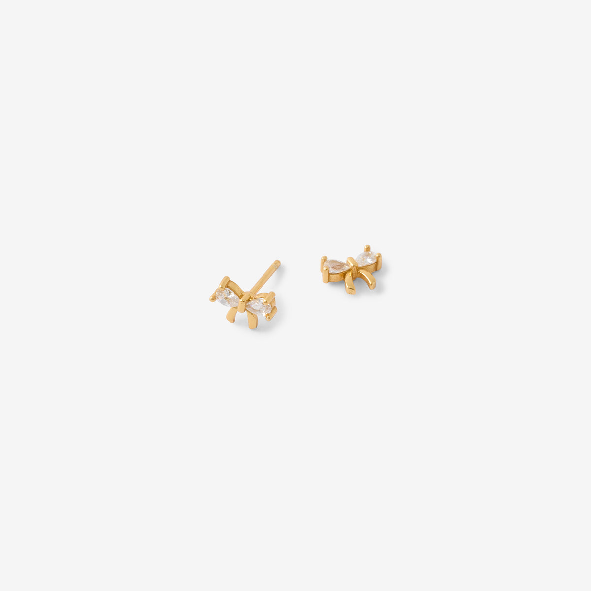Puces d'oreilles nœud en argent garanti