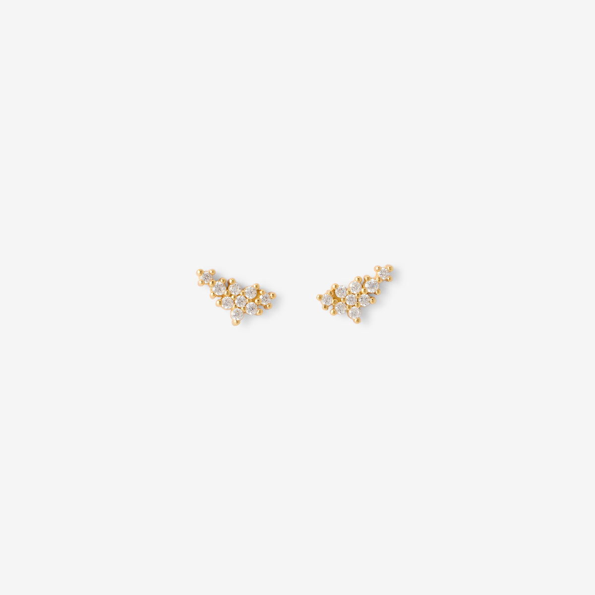 Puces d'oreilles multi zirconium en argent garanti