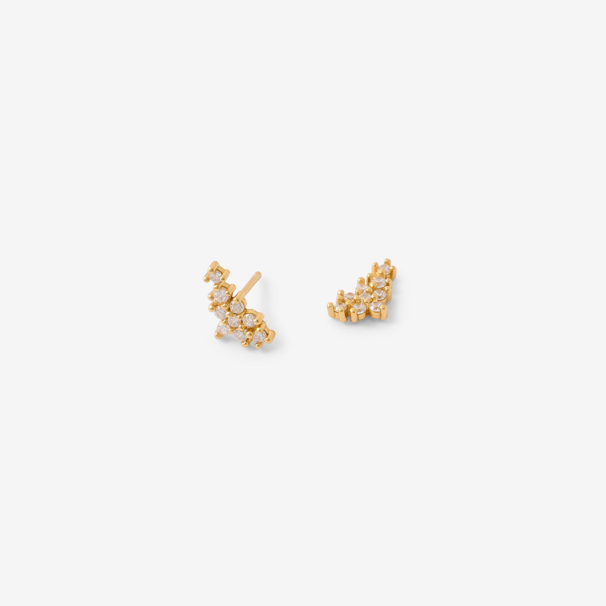 Puces d'oreilles multi zirconium en argent garanti
