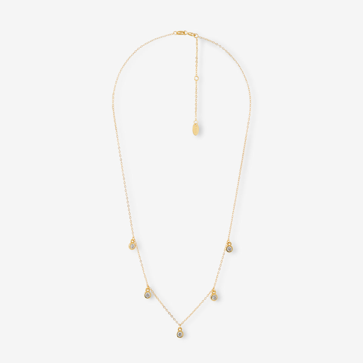 Collier avec zirconium en argent garanti