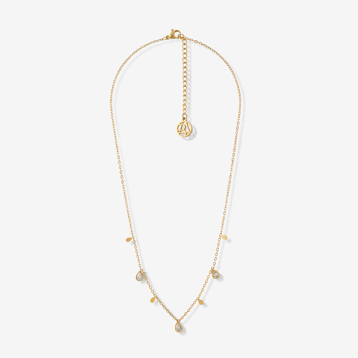 Collier chaine à pampilles acier inoxydable