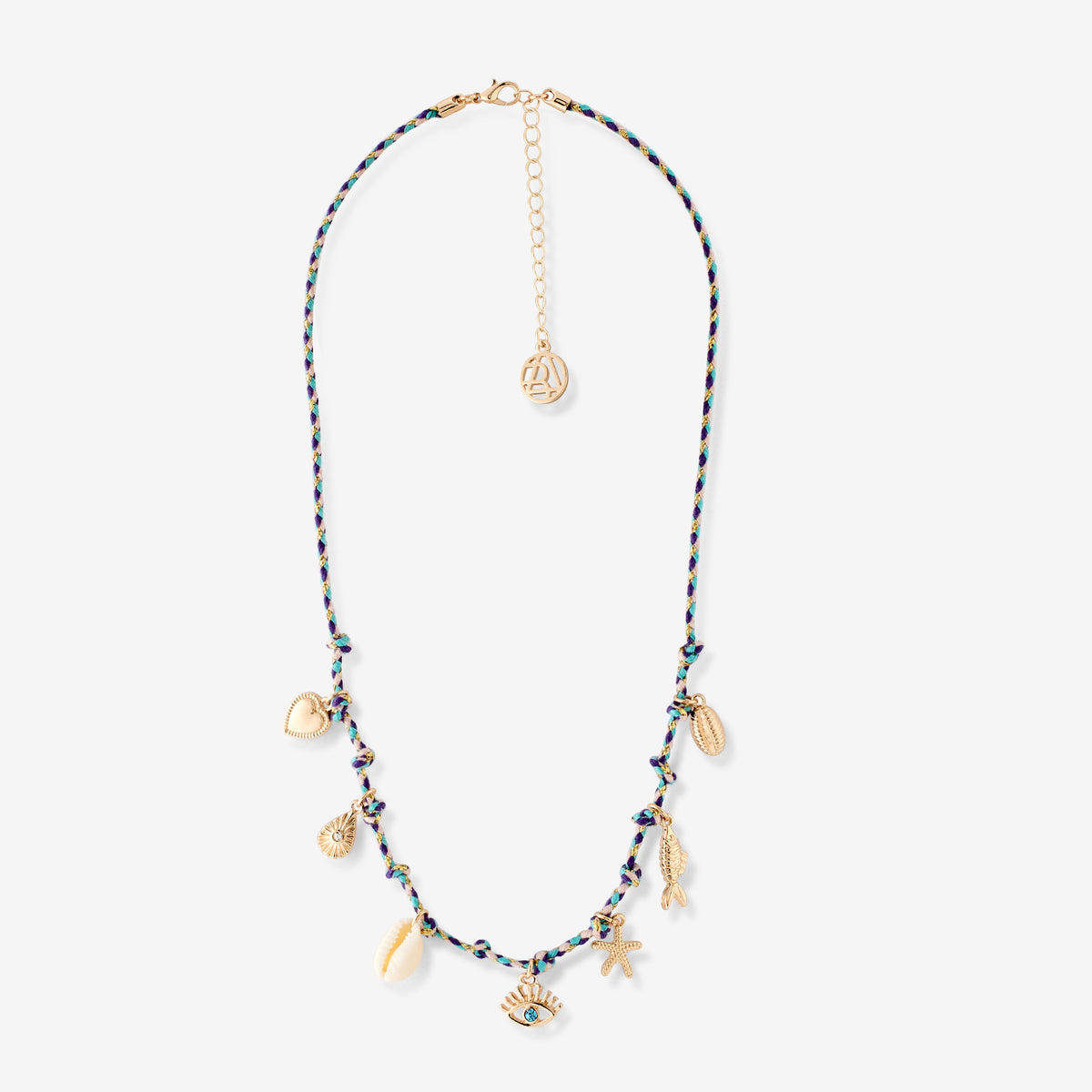 Collier cordon à charms