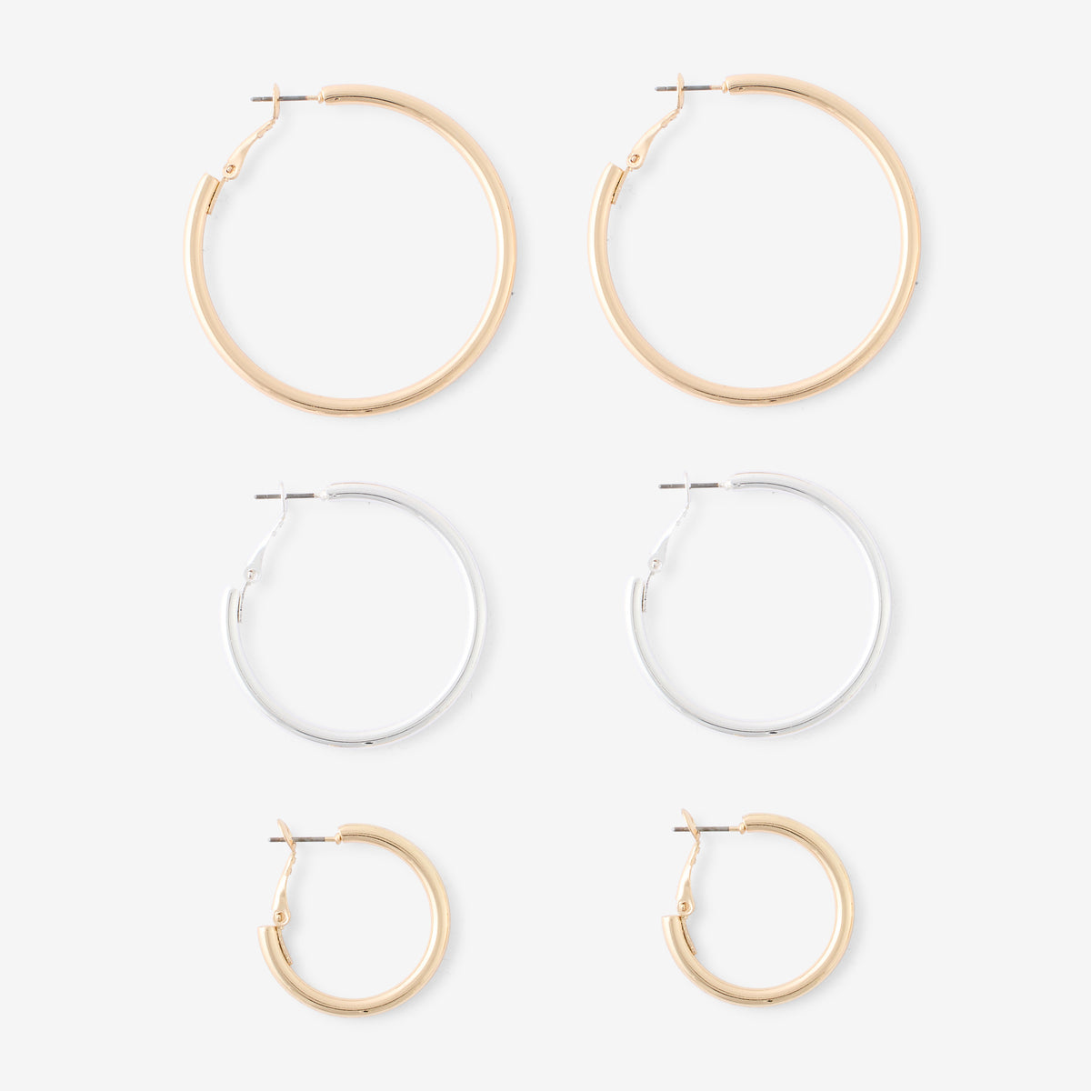 Set de 3 paires de créoles