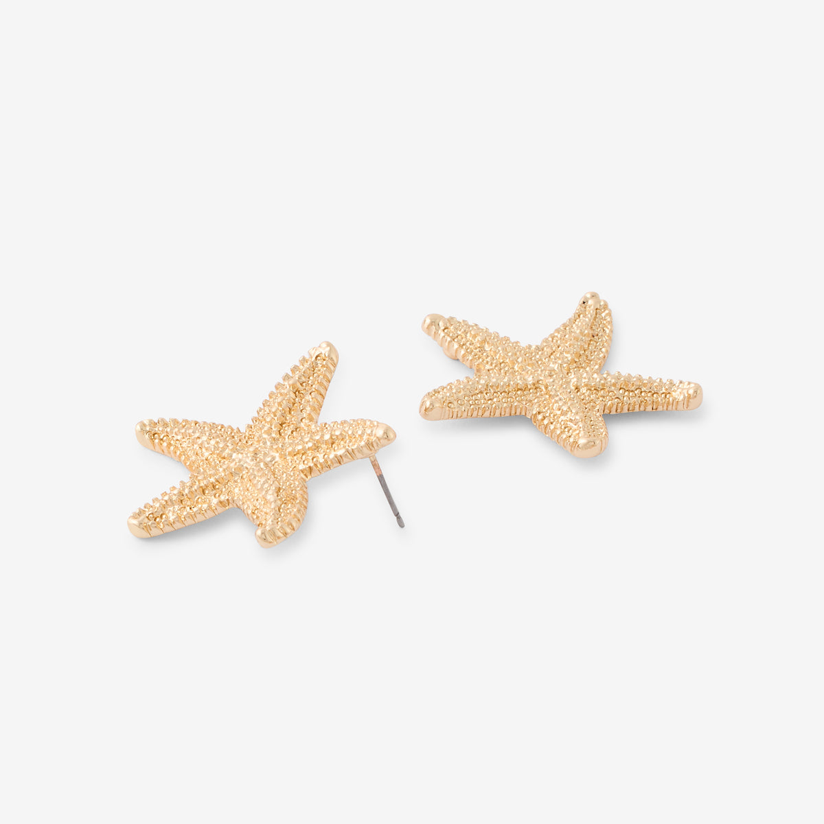 Petites boucles d'oreilles étoile mer effet sablé