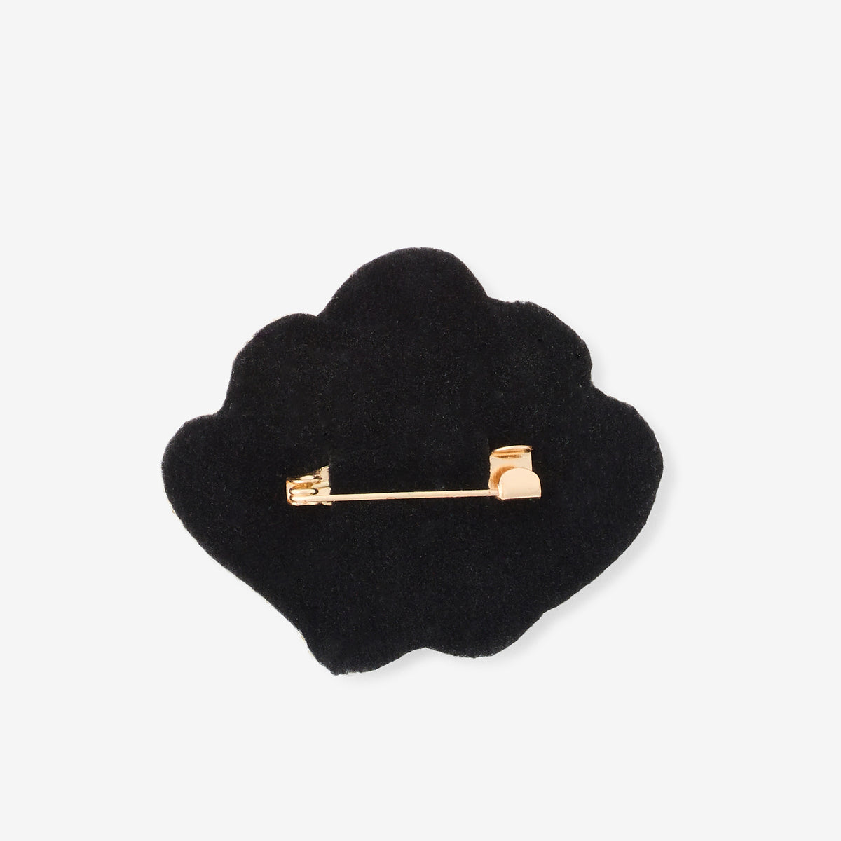Broche coquillage perles de rocaille