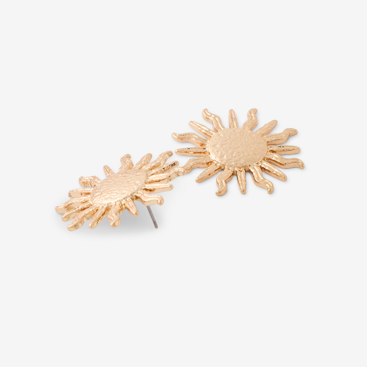 Boucles d'oreilles soleil martelés