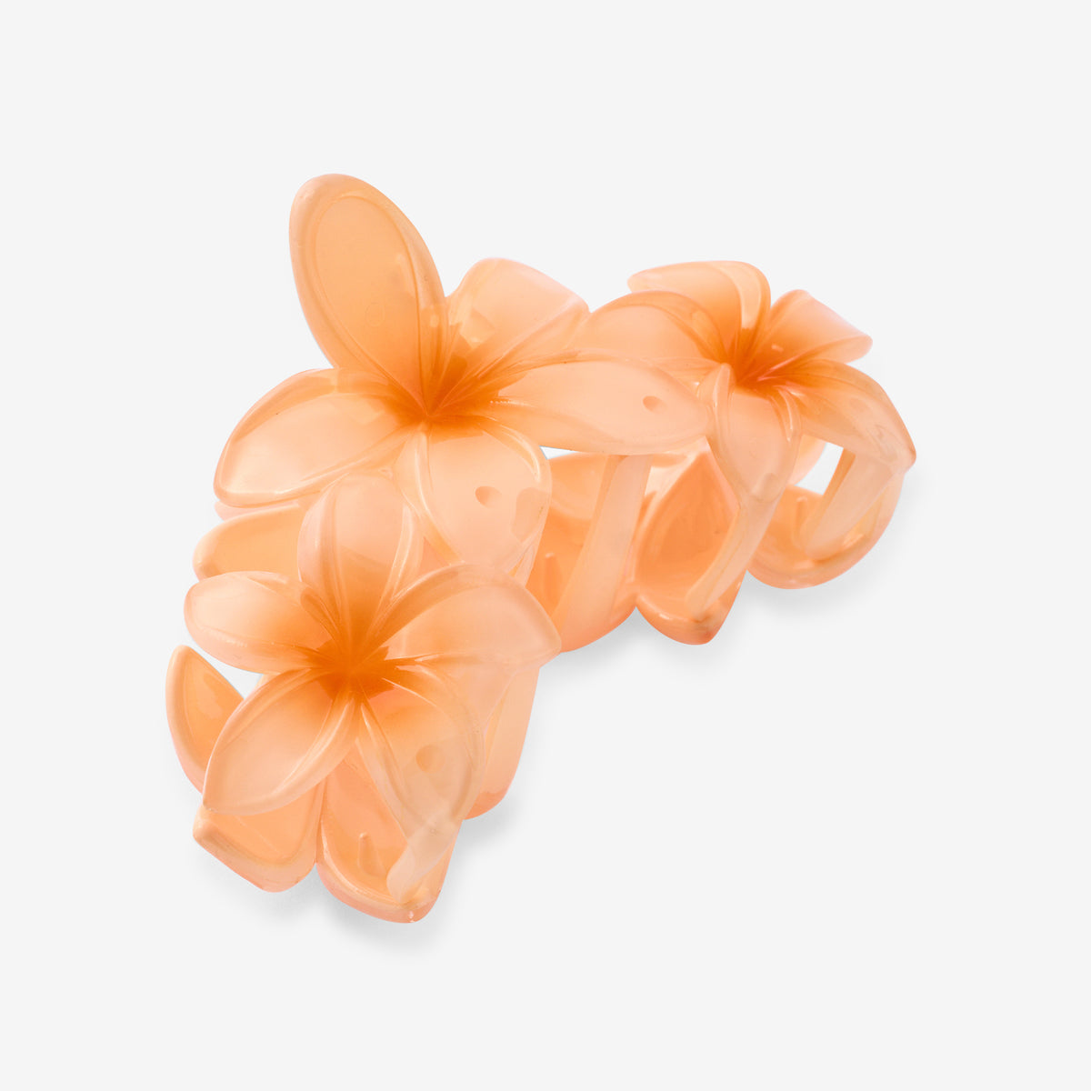 Pinces à cheveux fleurs corail