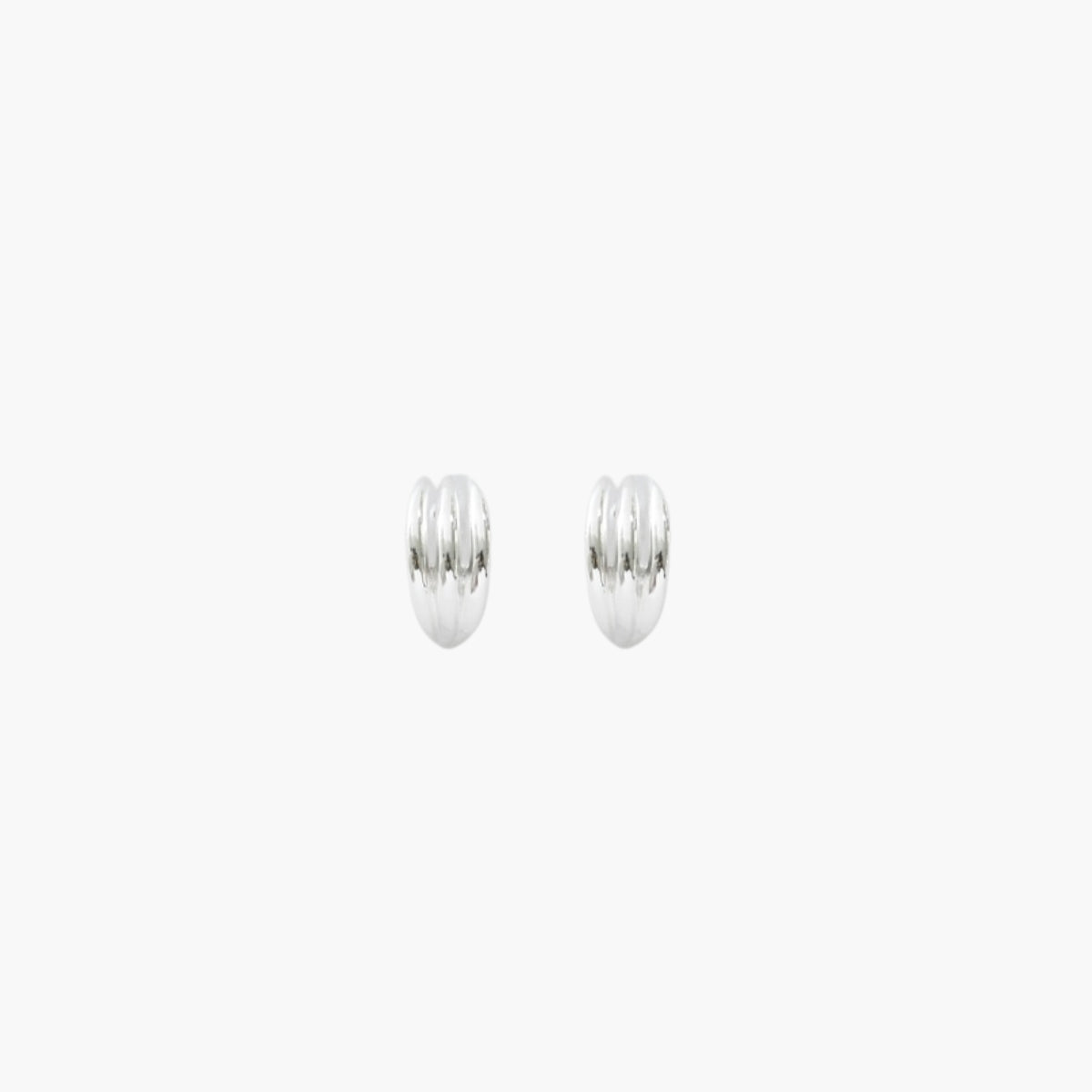 Boucles d'oreilles courbée argent 925