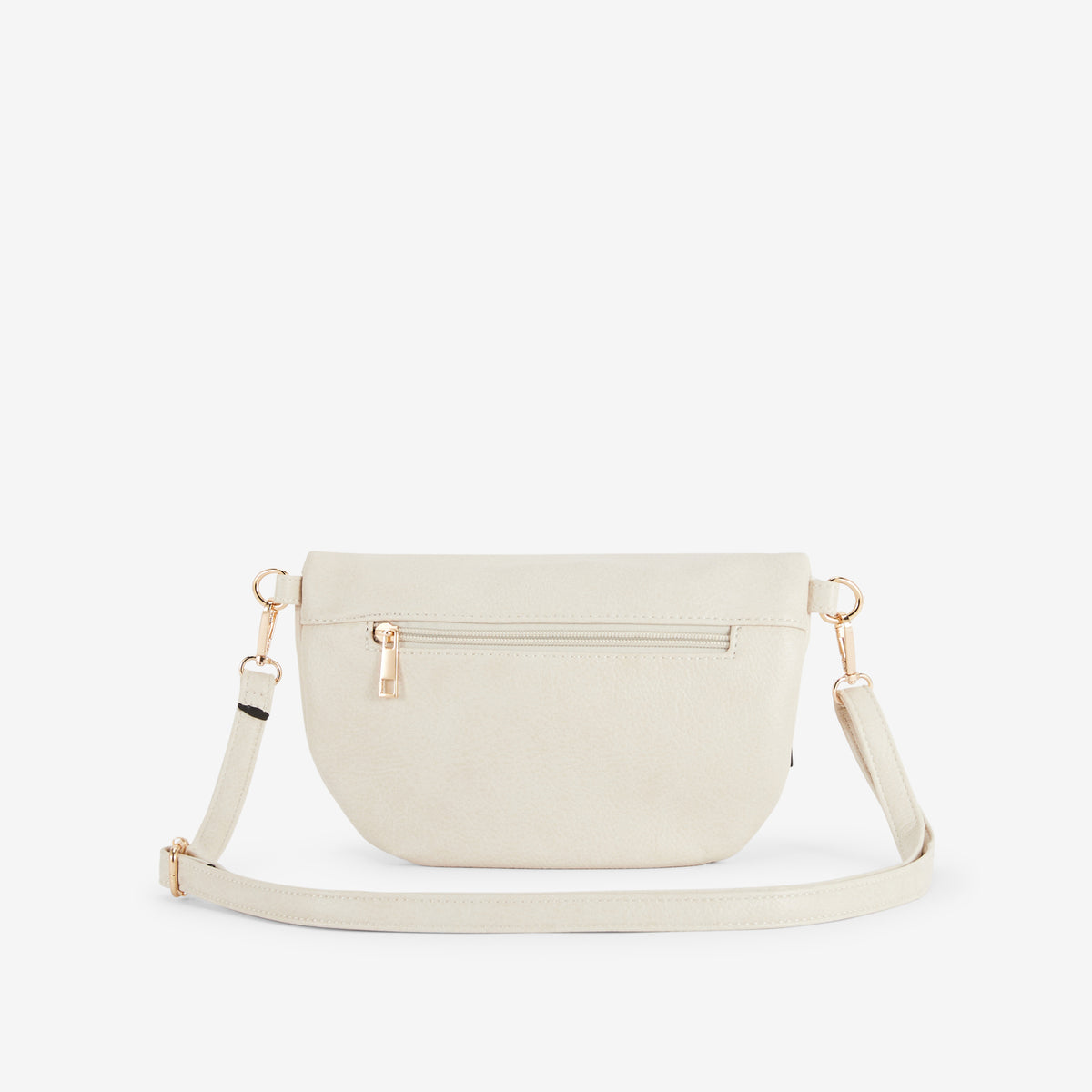 Sac banane ivoire avec bandoulière à motif ethnique