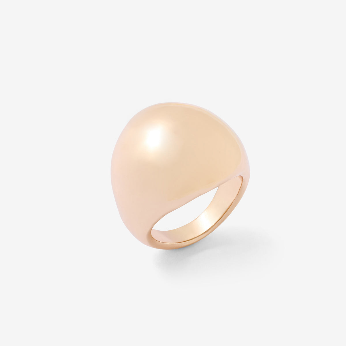 Bague bombée dorée