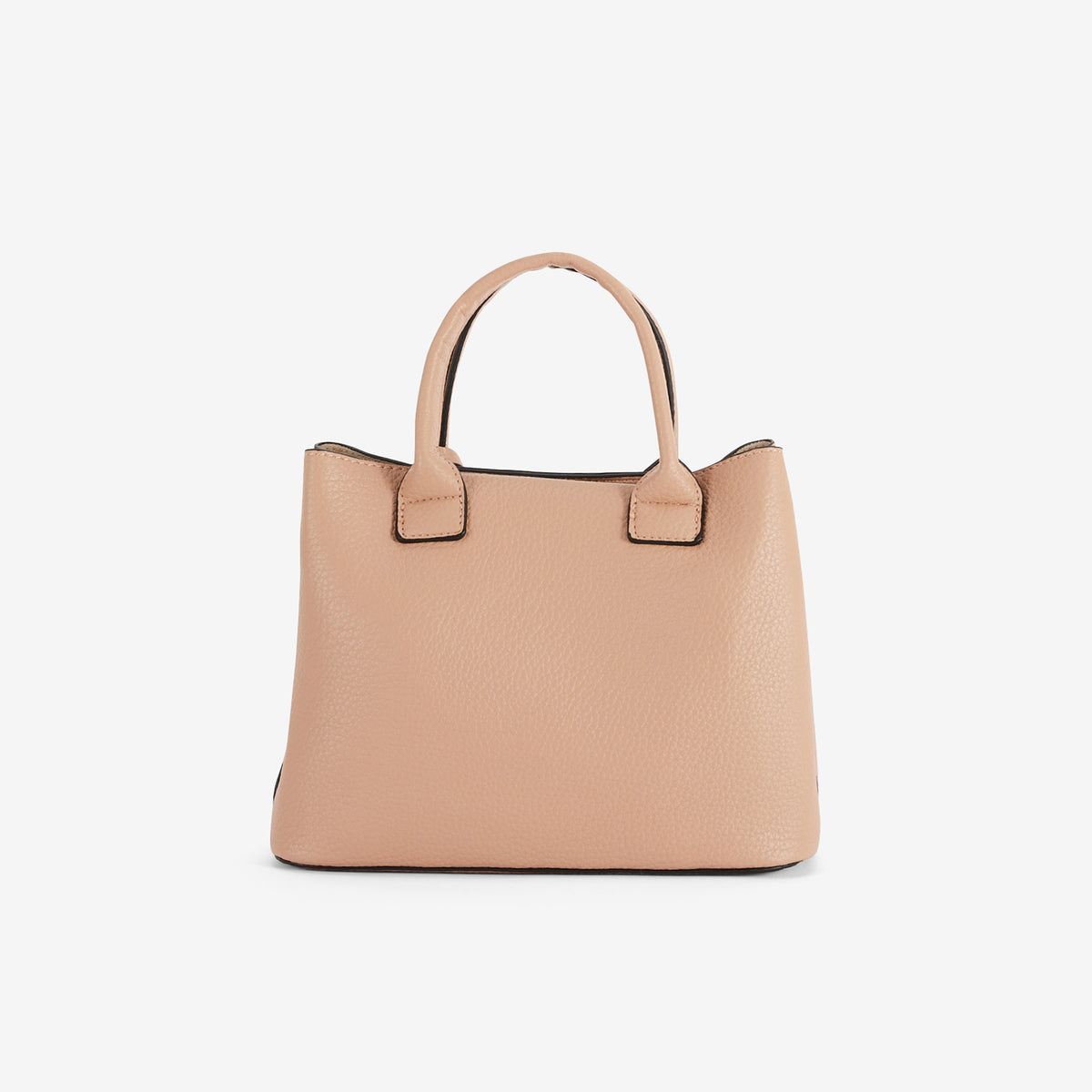 Sac à main grainé nude avec grigri mini sac