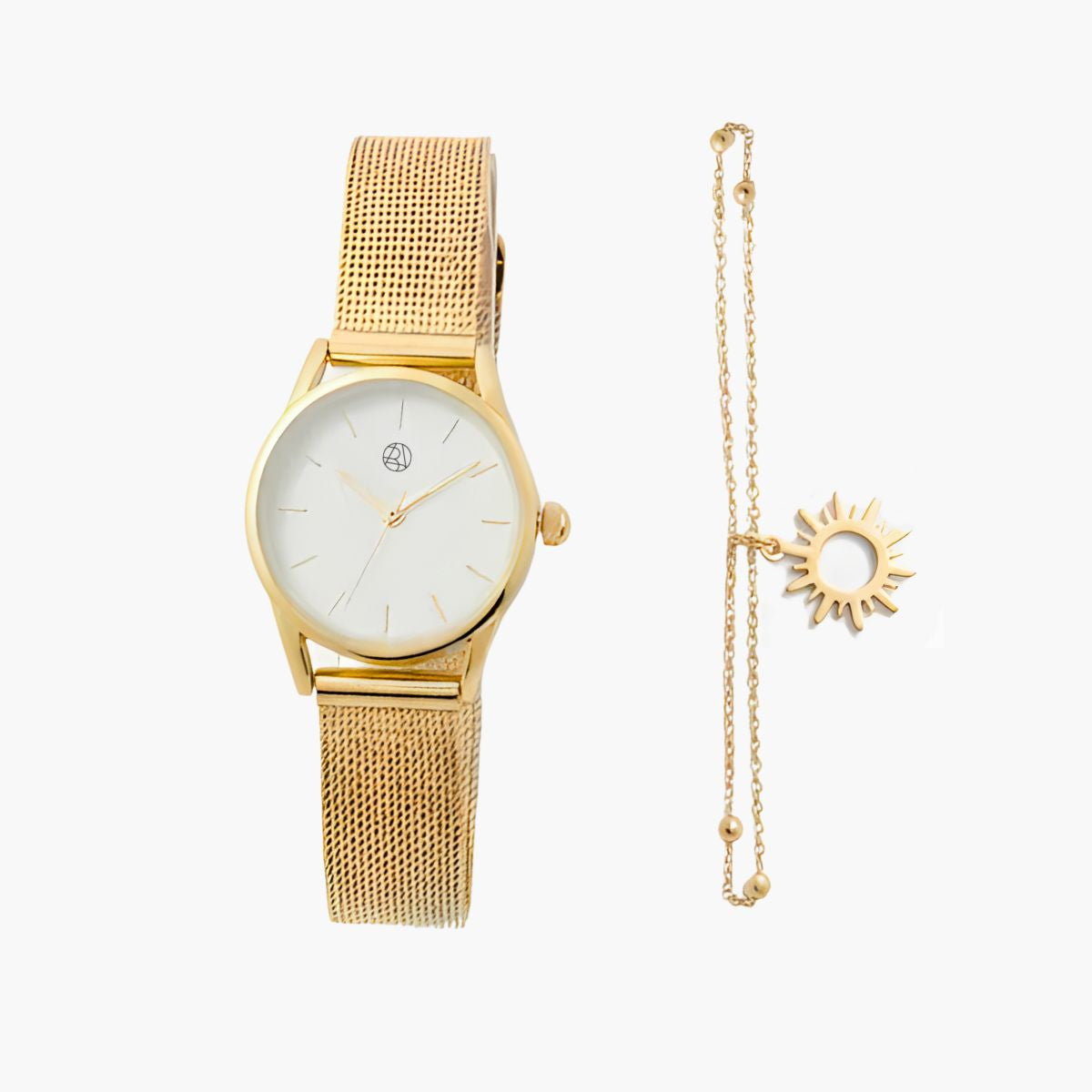 Coffret montre et set de bracelets fins