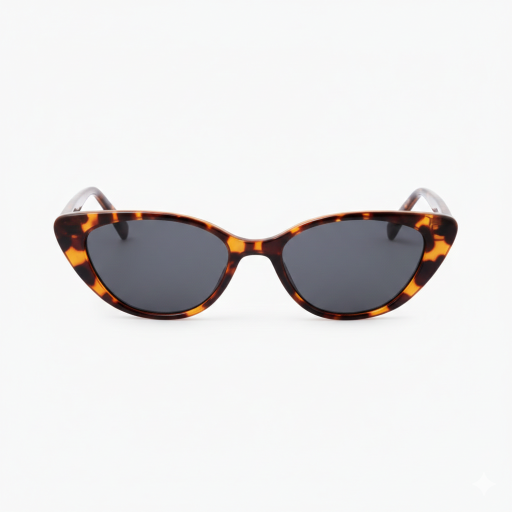 Lunettes de soleil écailles forme cat eye