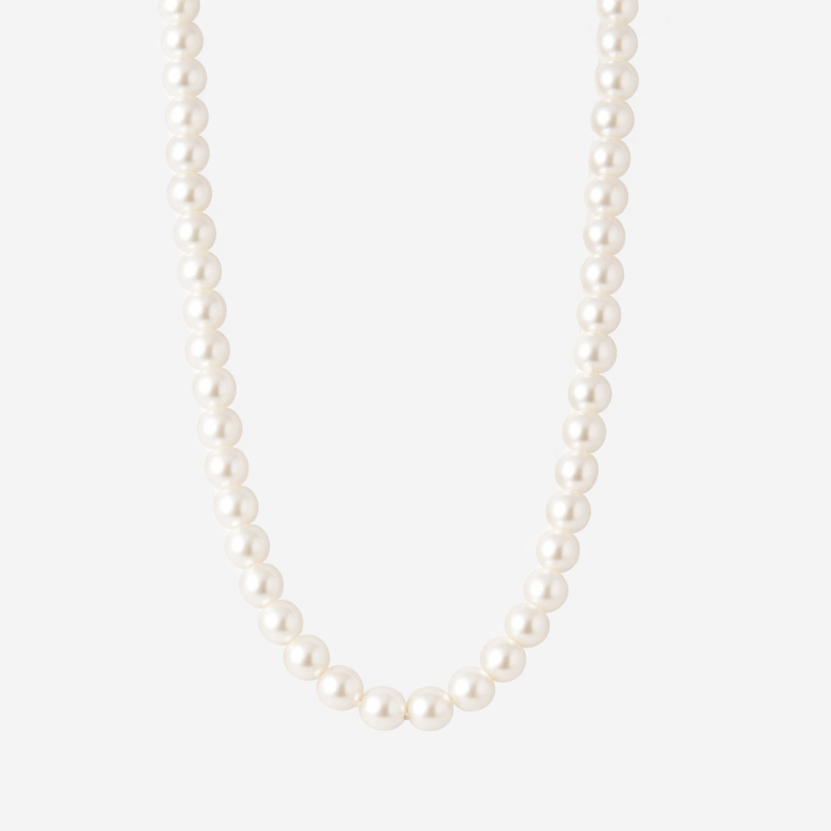 Collier court perles 5mm