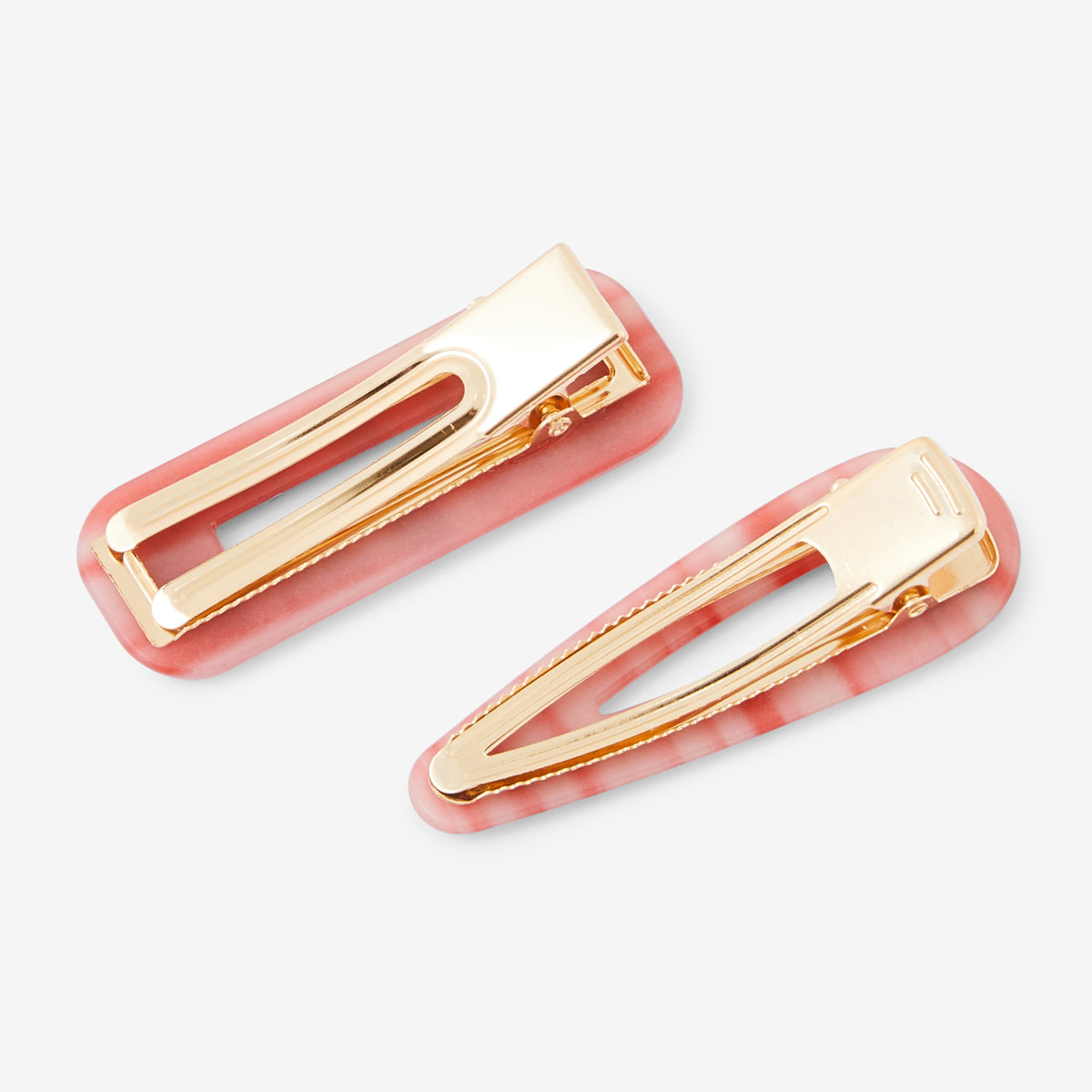Set de 2 pinces à cheveux roses