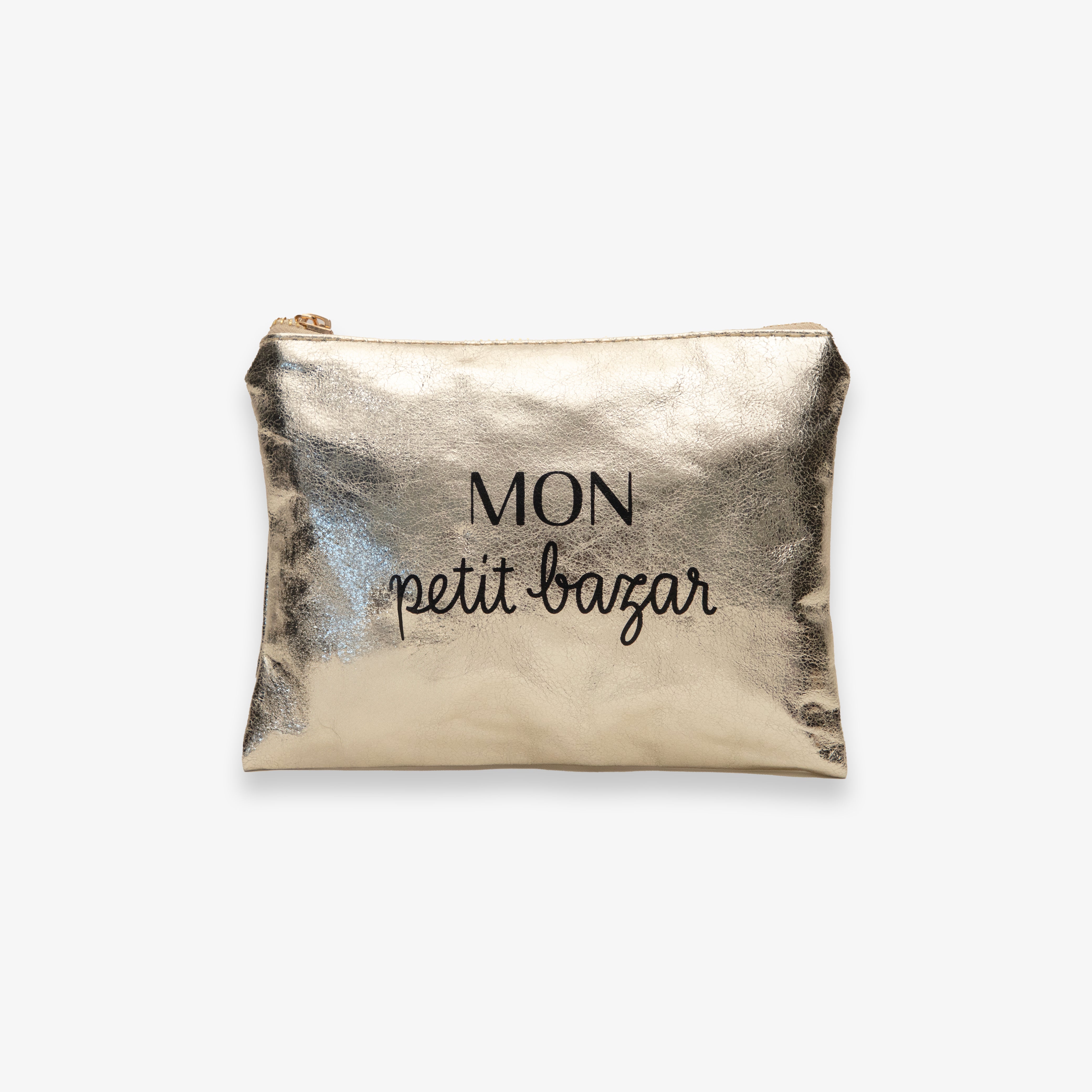 Pochette dorée "Mon petit bazar"