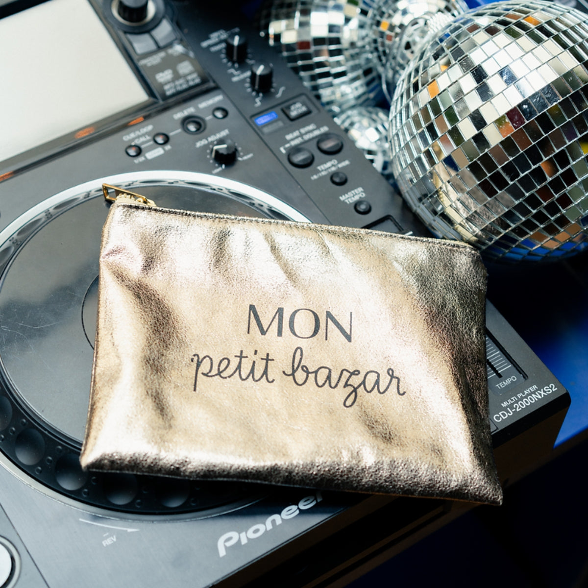 Pochette dorée "Mon petit bazar"
