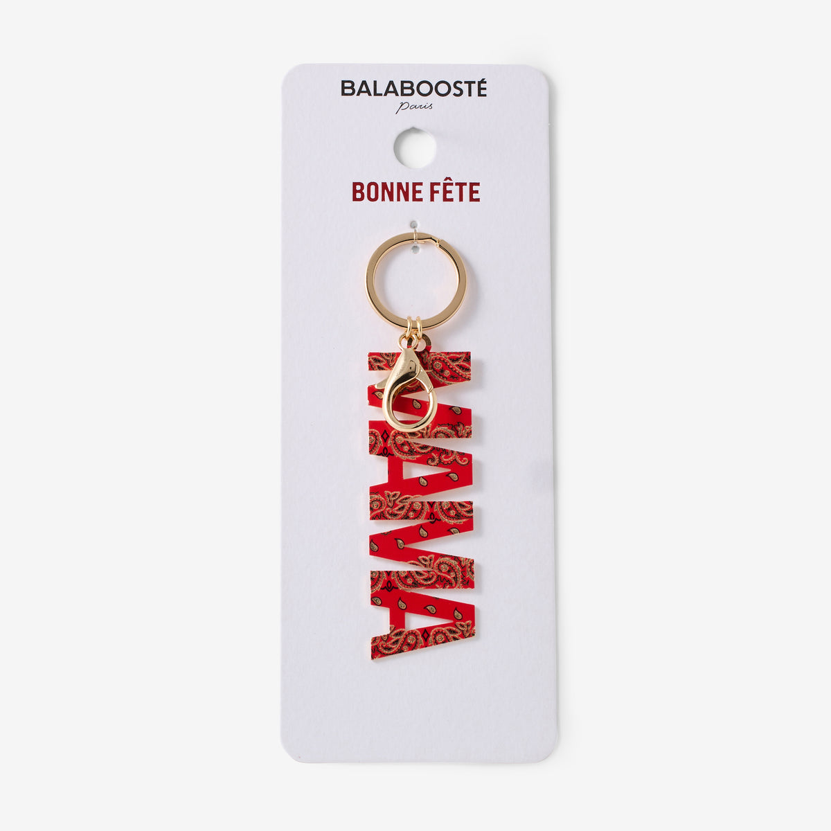Porte-clé MAMA motif bandana