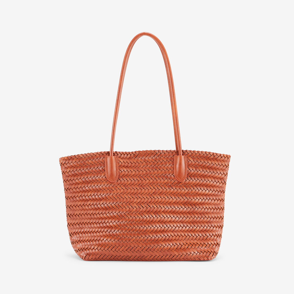 Sac cabas tressé camel