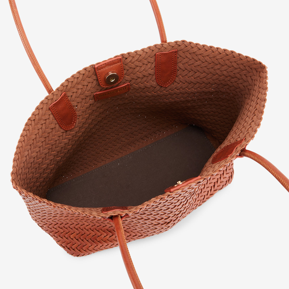 Sac cabas tressé camel
