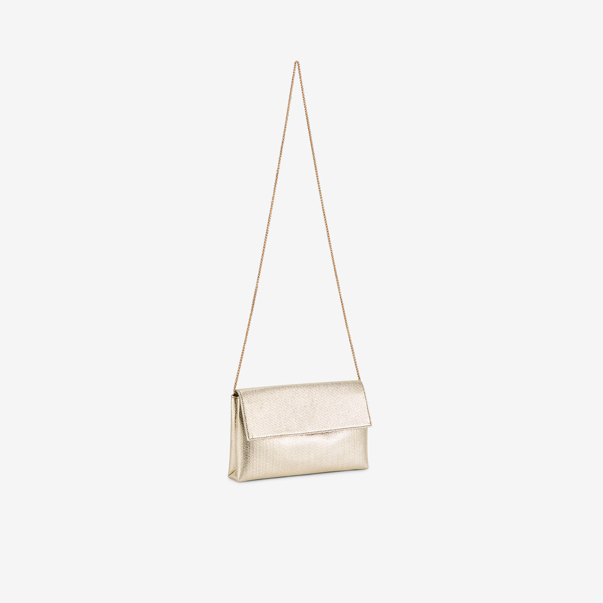 Pochette métallisée dorée