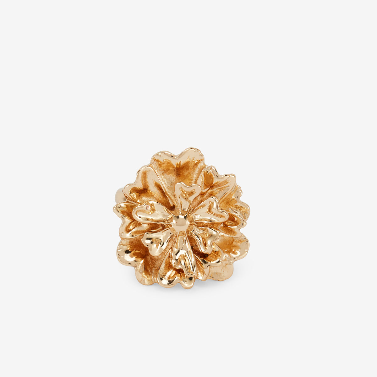 Bague fleur dorée