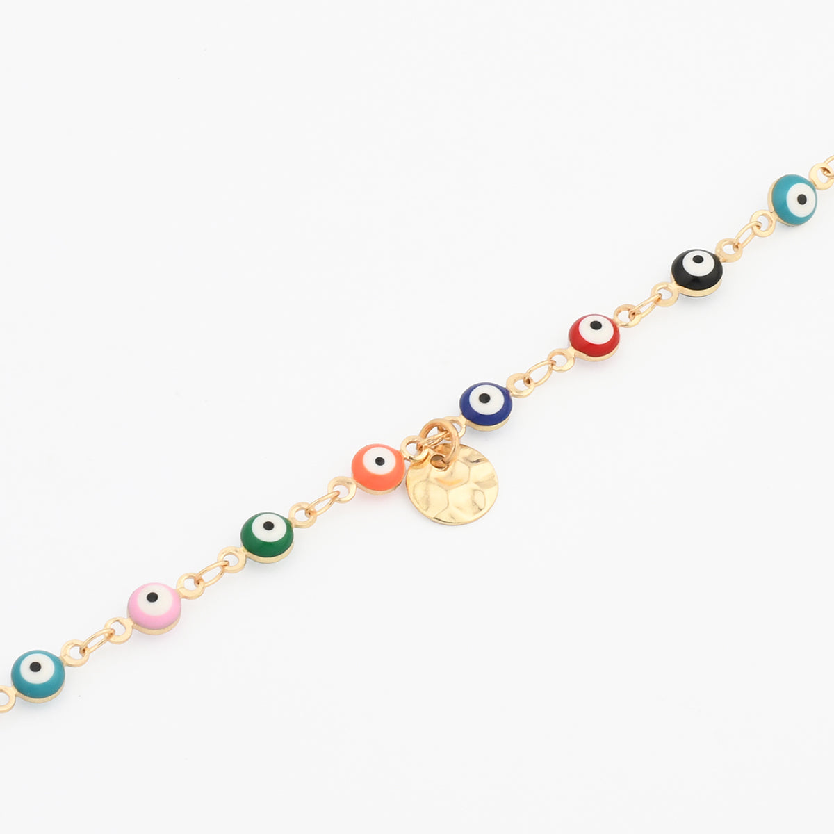 Chaine de cheville oeil multicolore
