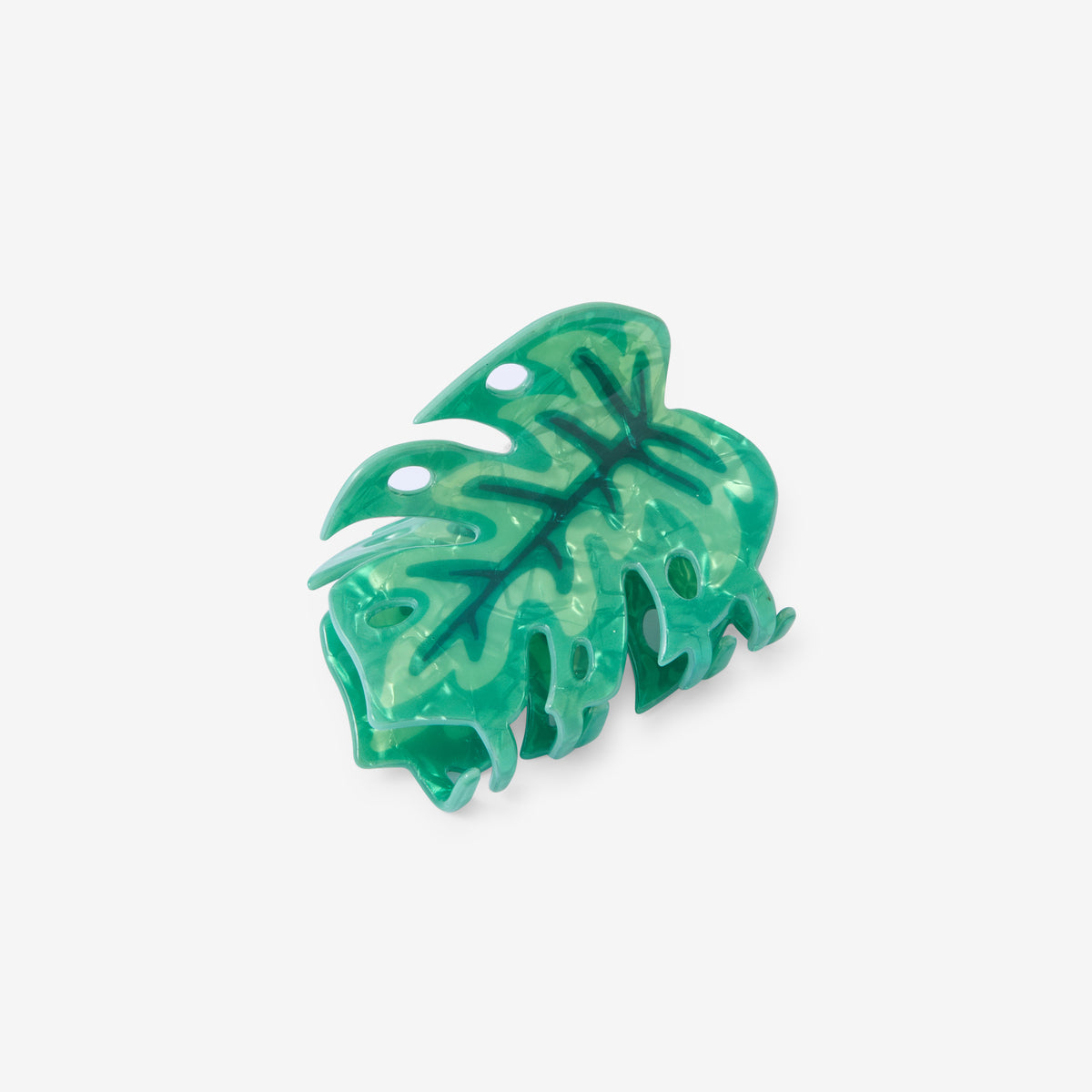Pince à cheveux feuille de monstera