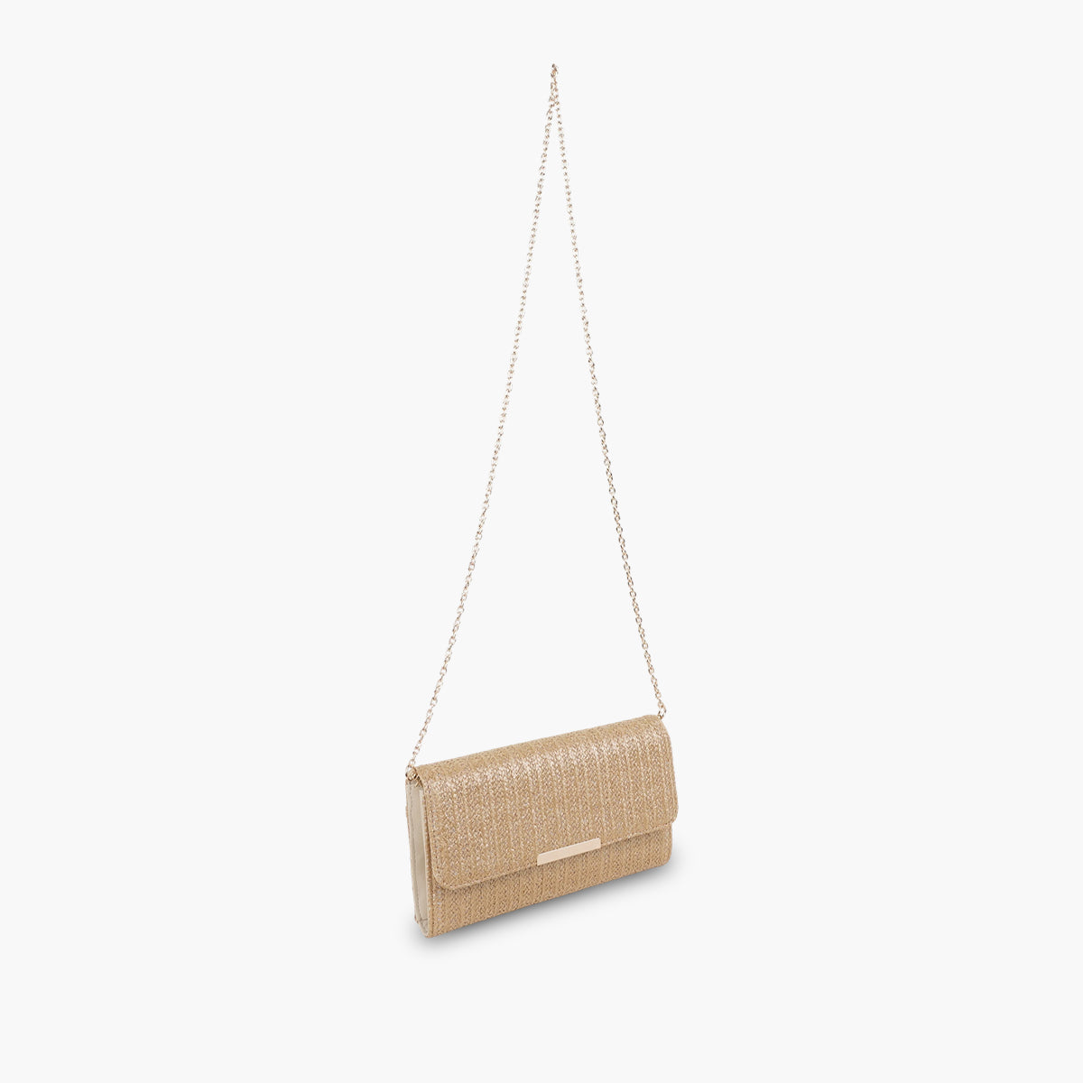 Pochette effet paille
