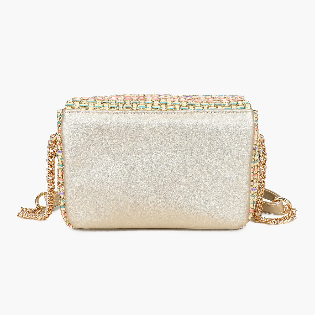 Sac texturé multicolore à bandoulière