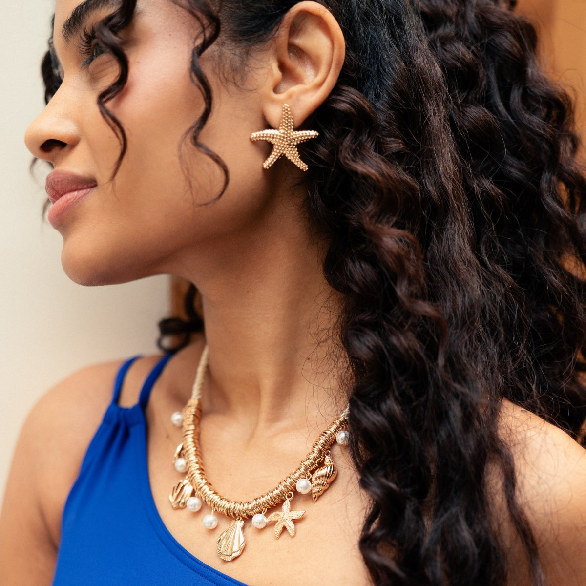 Set de 2 paires de boucles d’oreilles étoiles de mer