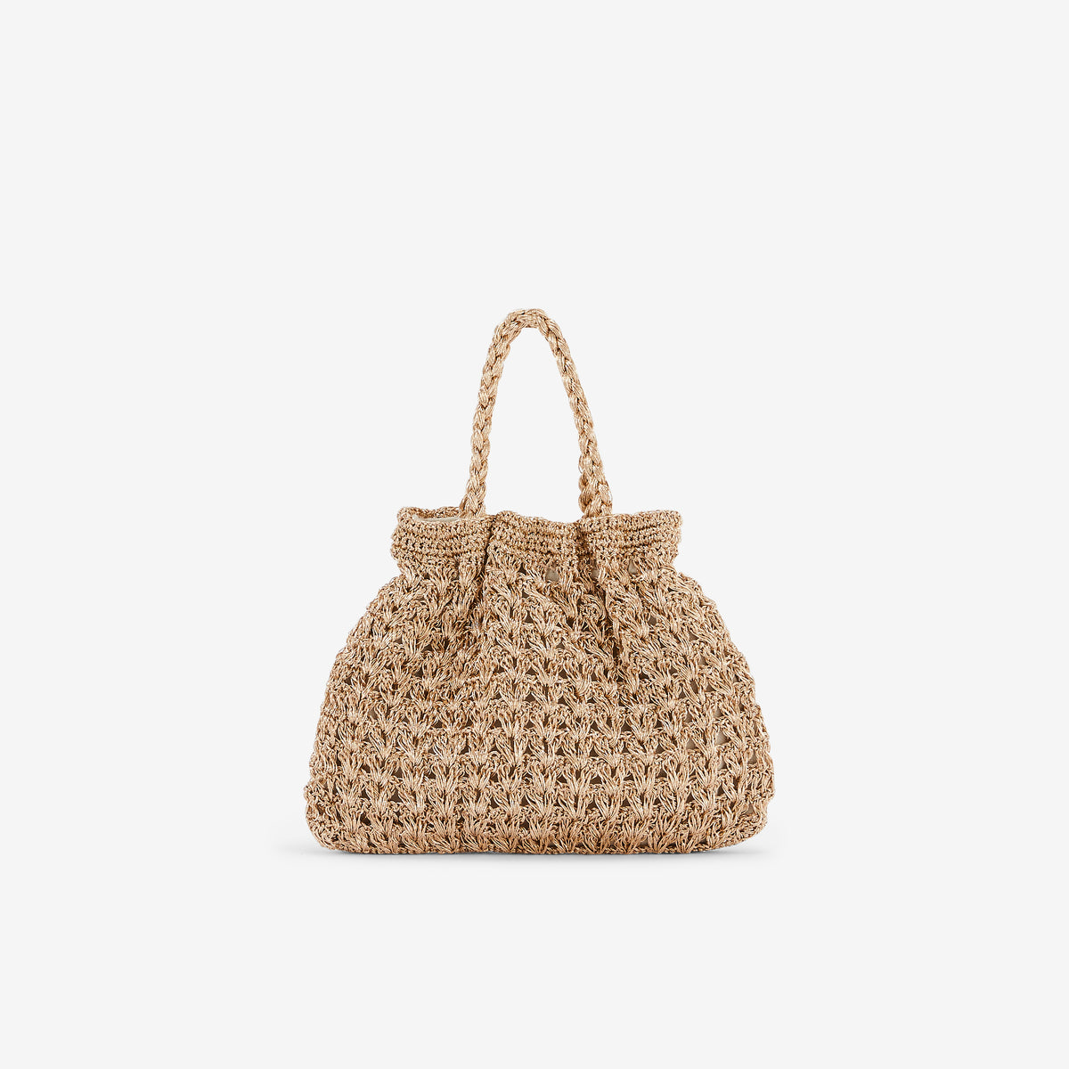 Petit sac bourse porté main doré