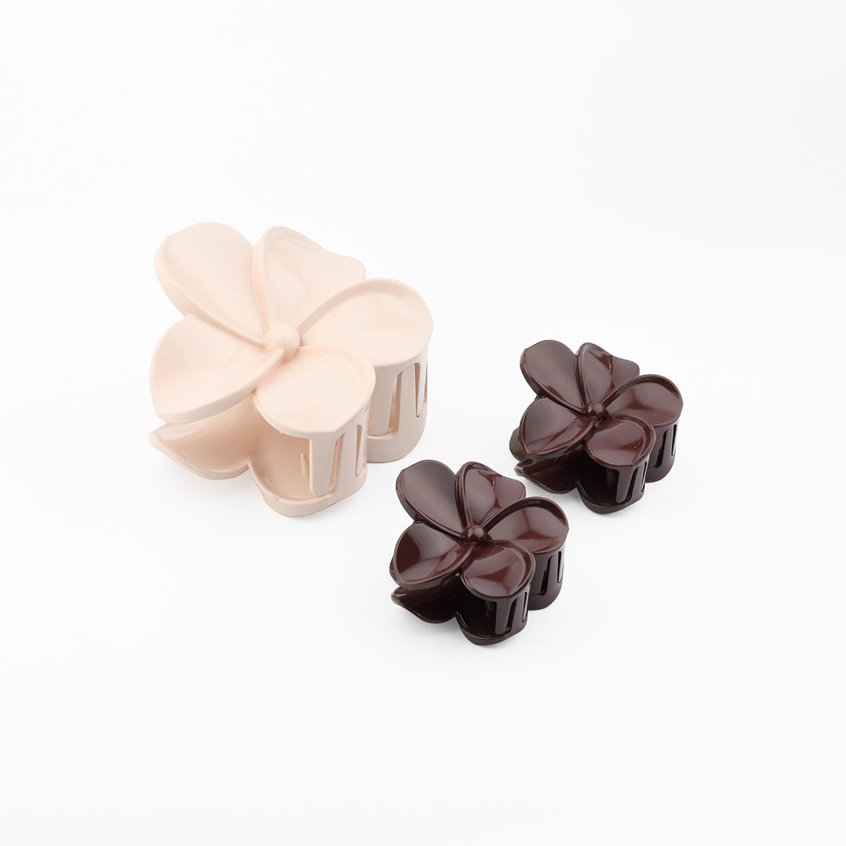 Set de 3 pinces cheveux fleurs
