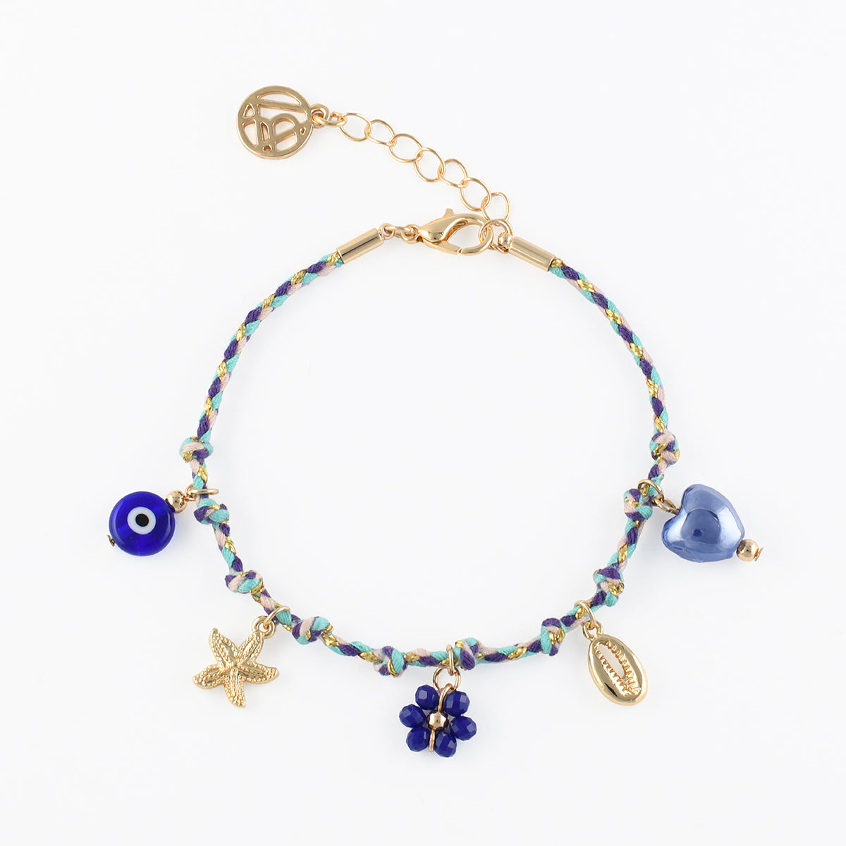 Bracelet cordon avec charms