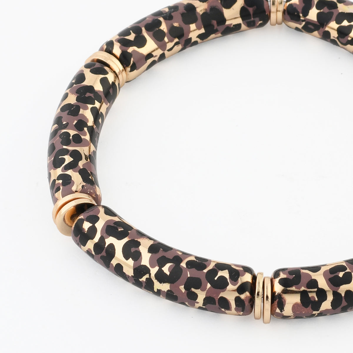 Bracelet tubes Balagane imprimé léopard