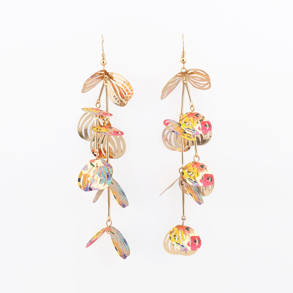 Boucles d’oreilles pétales Balagane imprimé fleurs