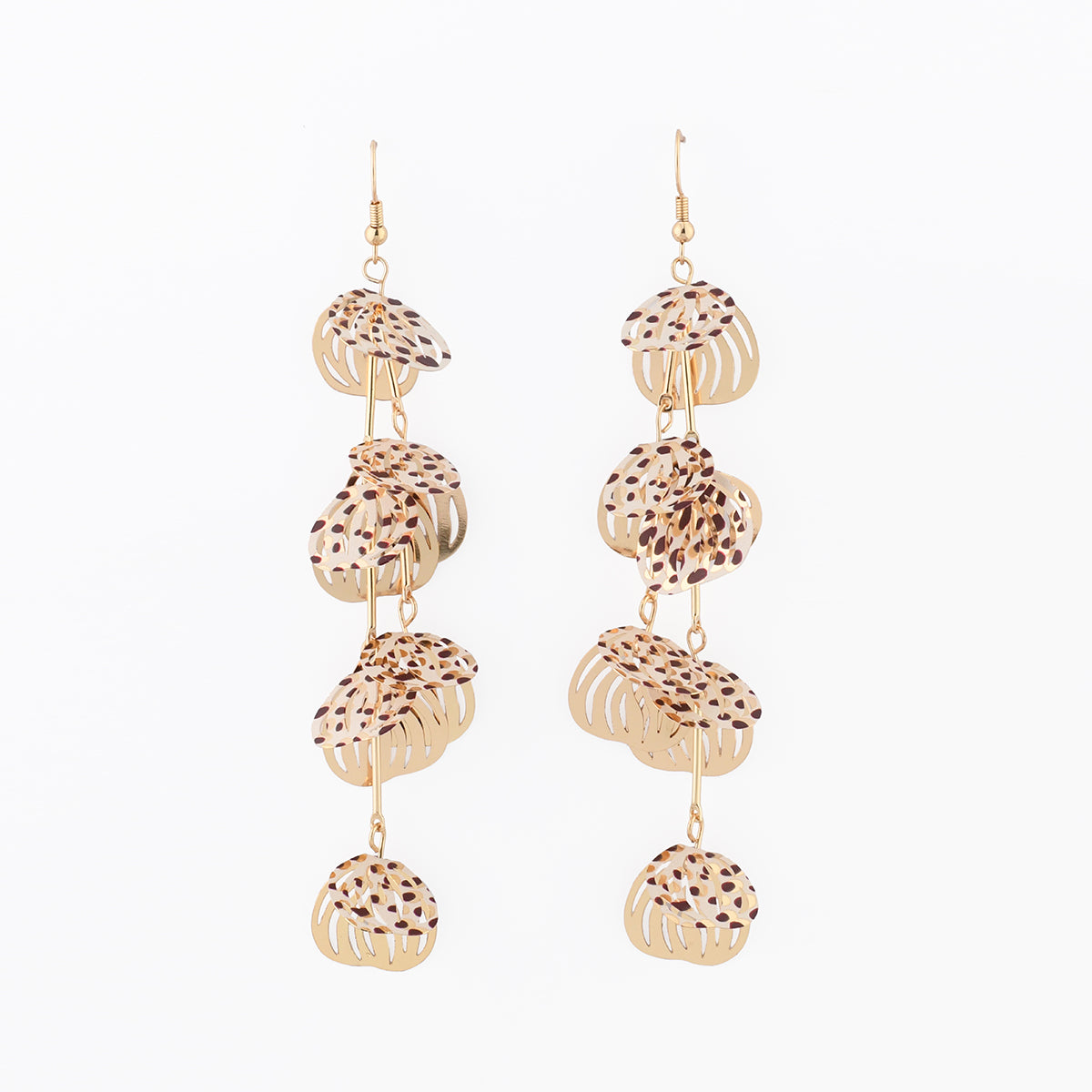 Boucles d’oreilles pétales Balagane imprimé tacheté