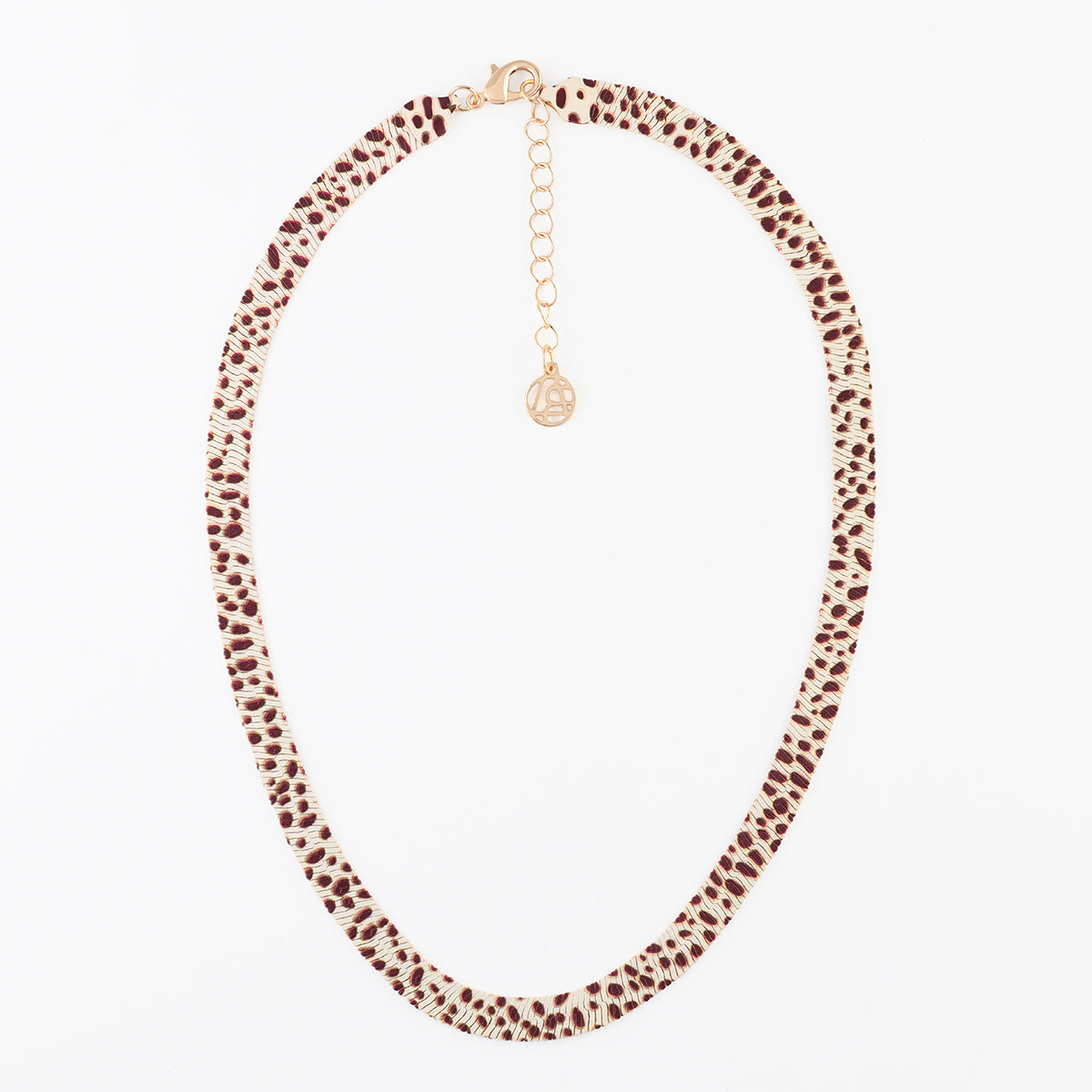 Collier chaine serpent Balagane imprimé tacheté