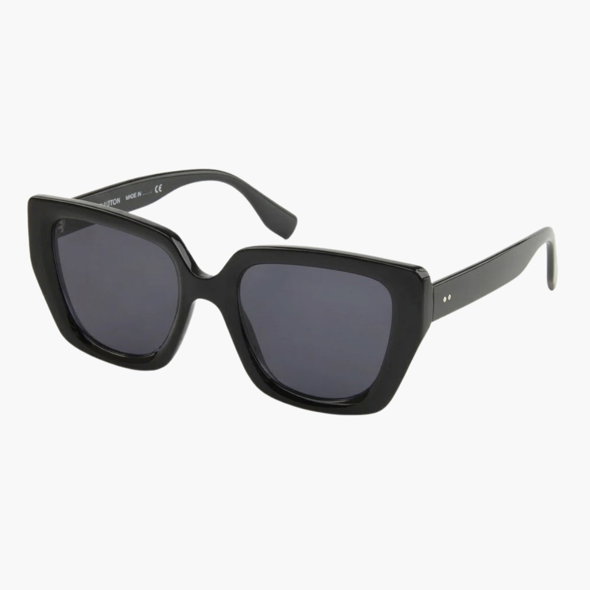 Lunettes de soleil noires forme carrée
