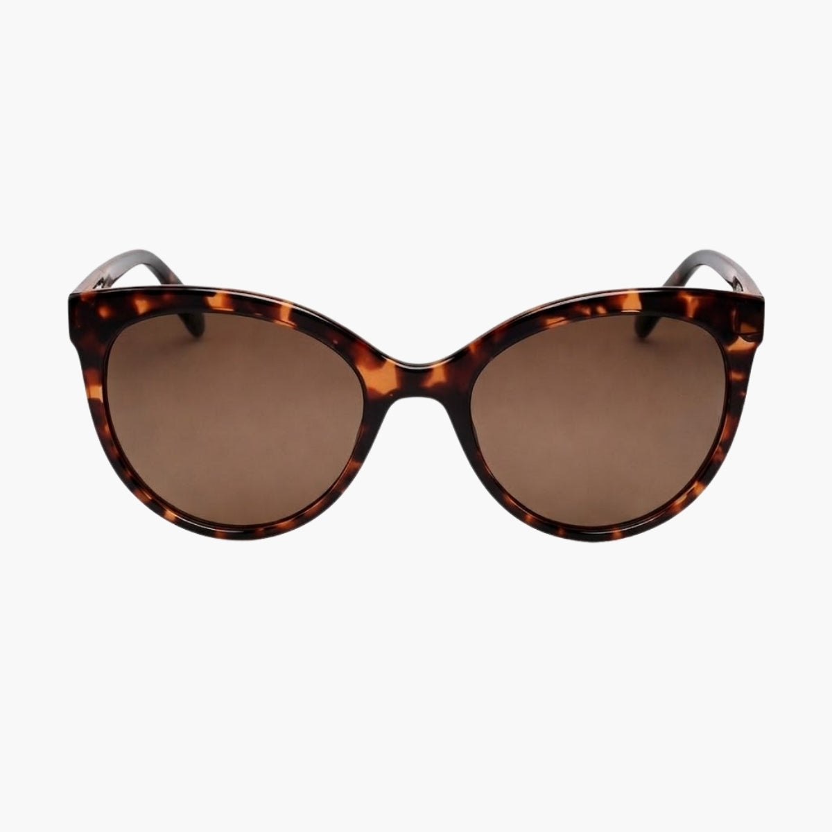 Lunettes de soleil écaille marron forme œil de chat